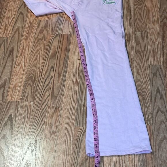 Disney Store exclusive Pink Print cue Dreams Flare Joggers, Tinkerbell, Large - Picture 4 of 10